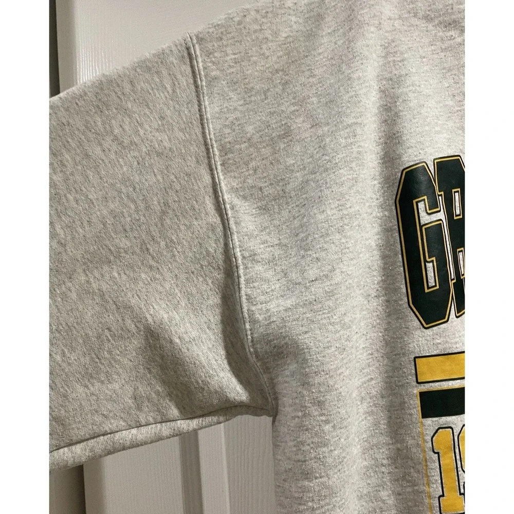Vtg. Green Bay Packers Sweatshirt Men's XL Gildan Grey Crewneck NFL 90s Football